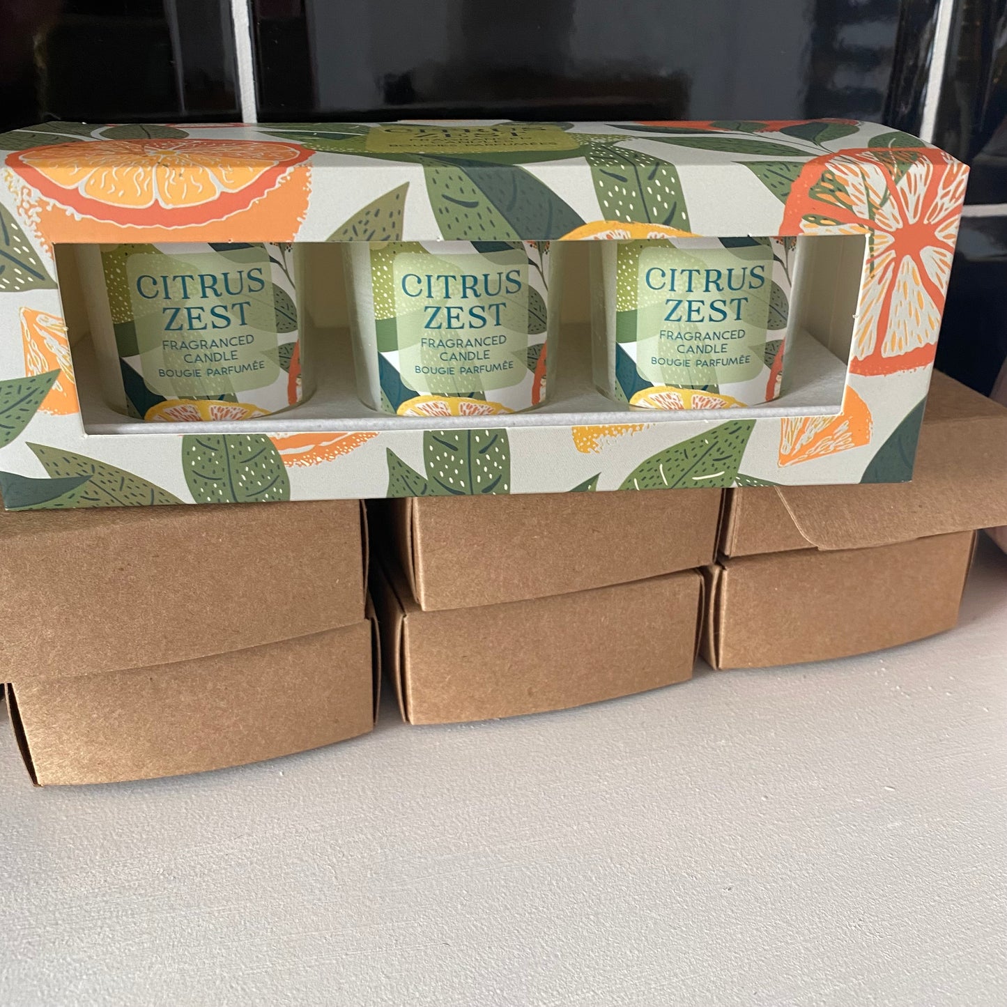 Citrus zest candles