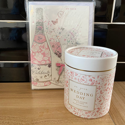 Wedding day candle