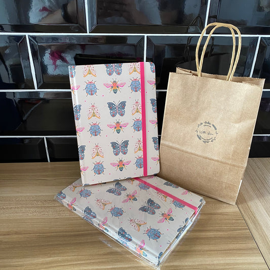 Floral bug notebook