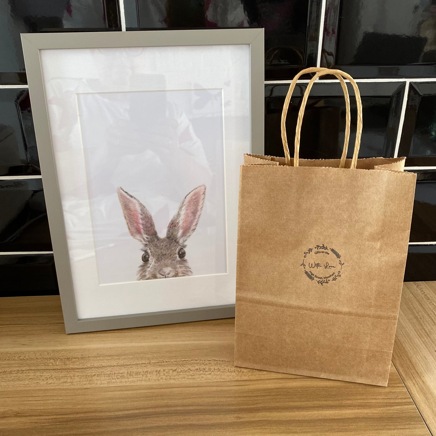Bunny print (framed)