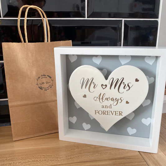 Mr and Mrs plaque