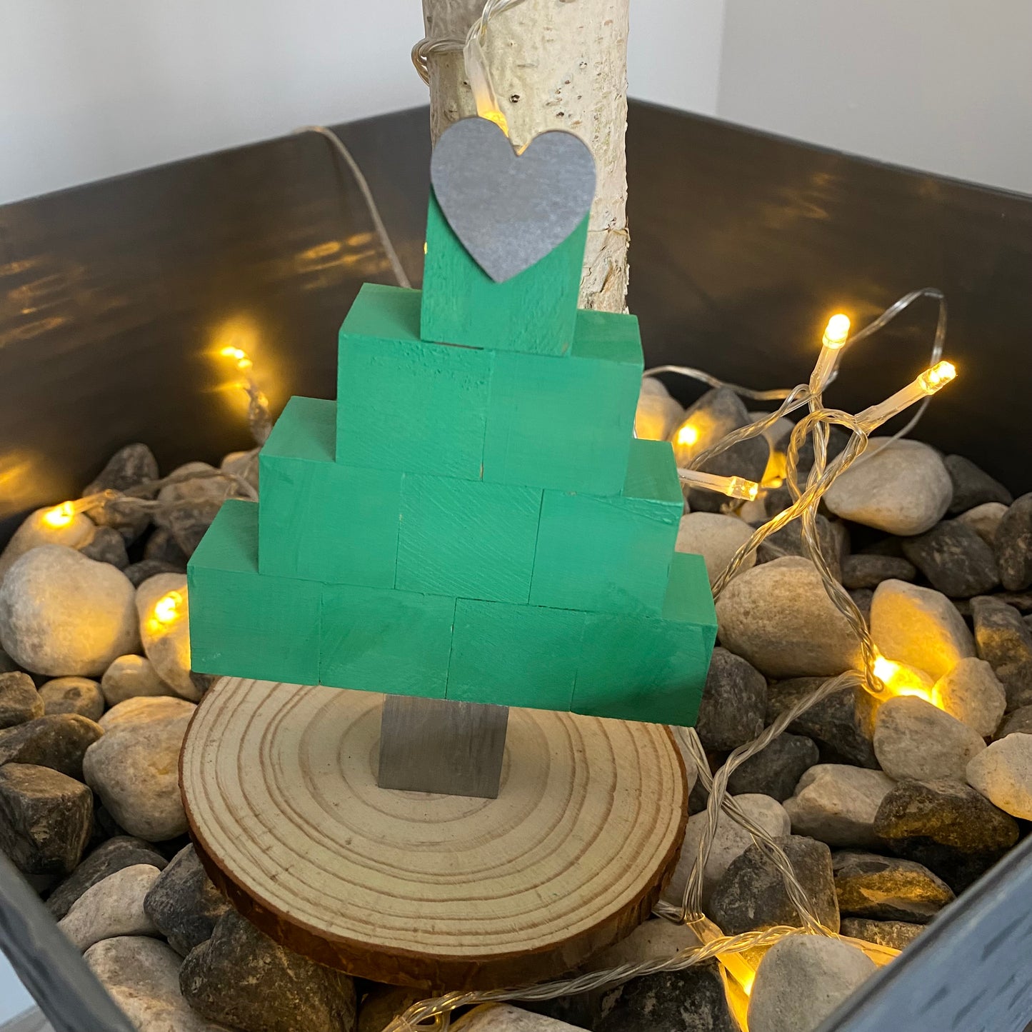 Handmade block christmas trees