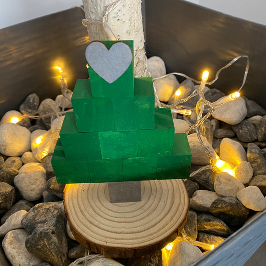Handmade block christmas trees