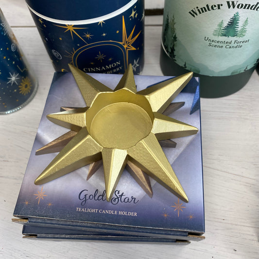Star tealight holder
