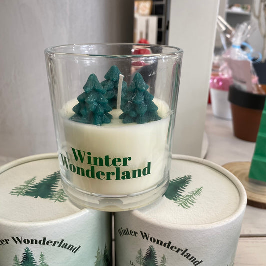 Winter wonderland Christmas boxed candle