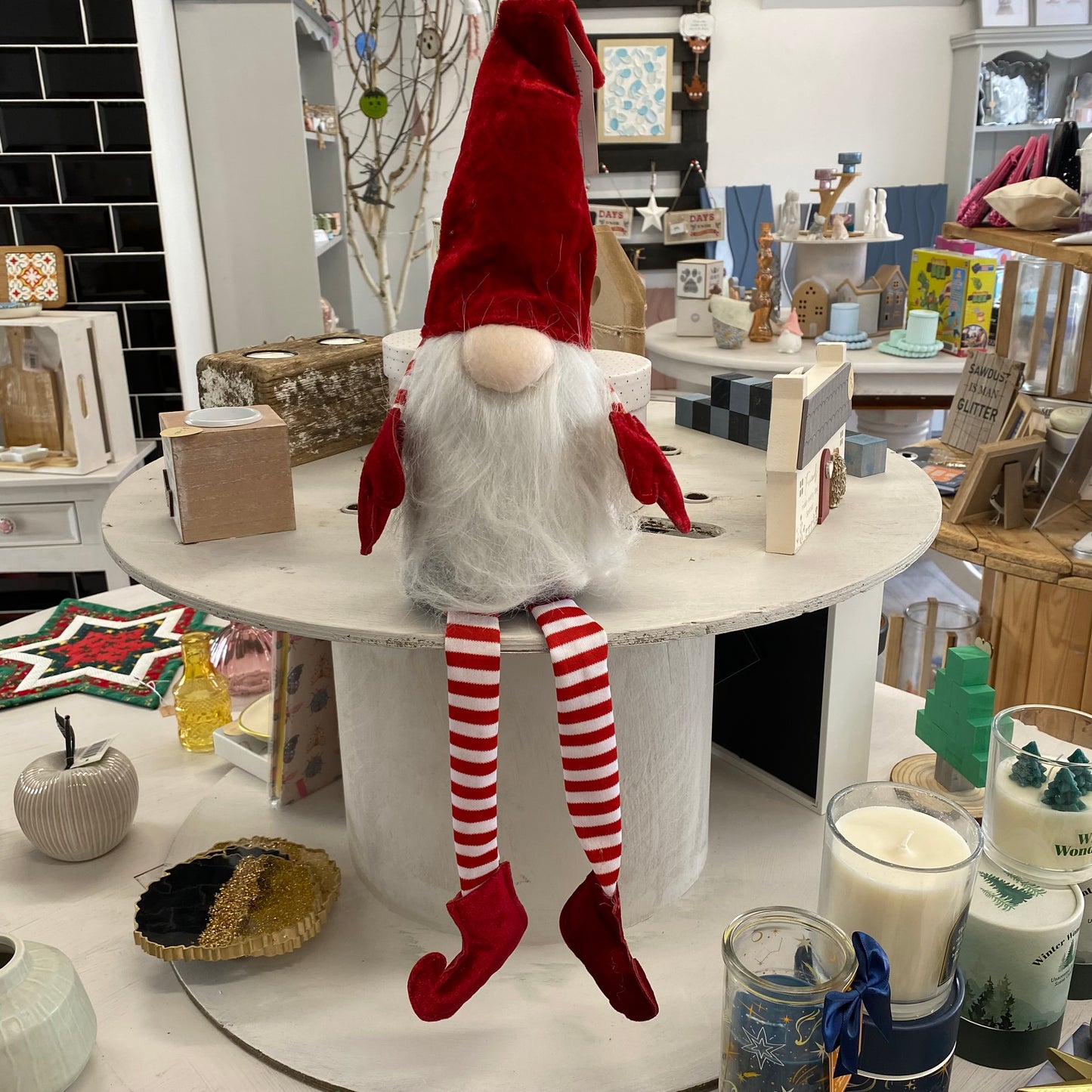 Santa gonk with dangly legs (70cm)
