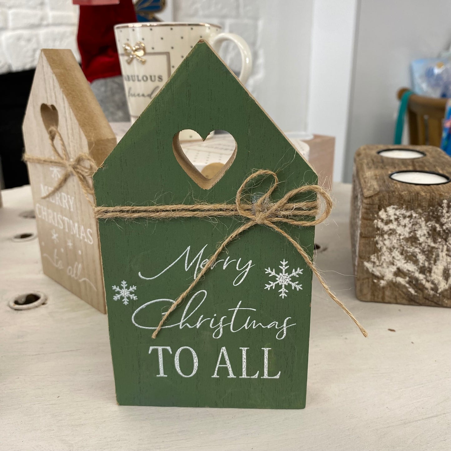 Christmas house standing sign