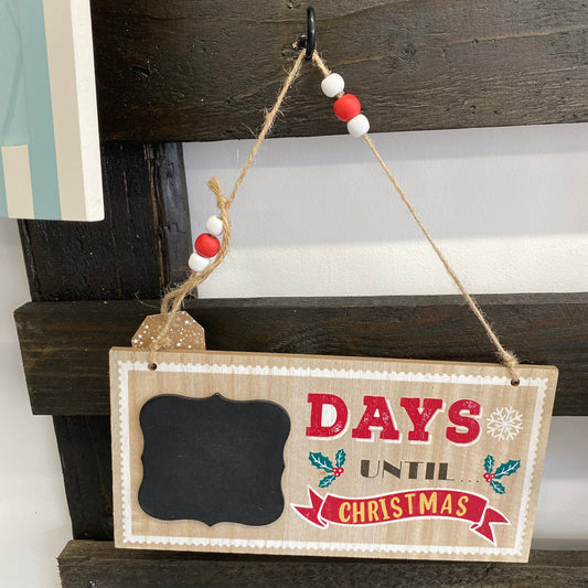 Days until Christmas plaque