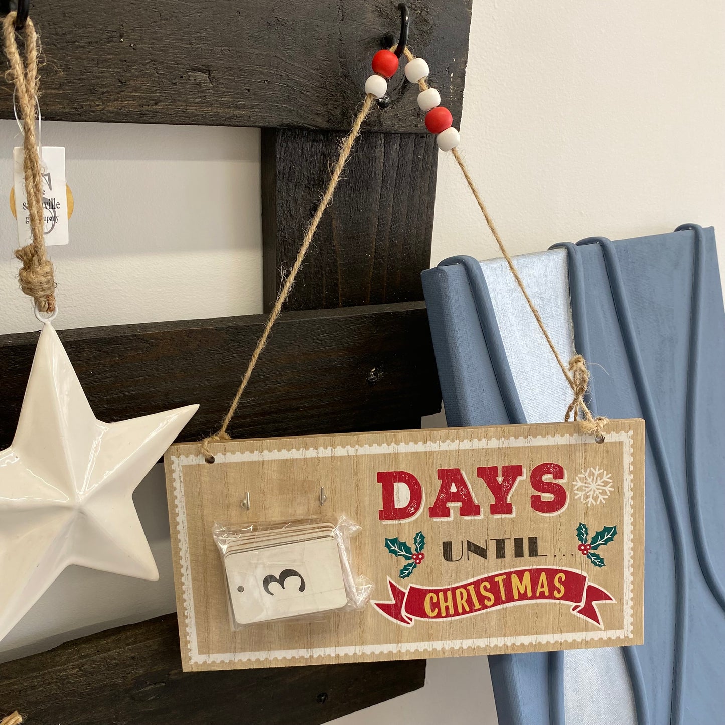 Days until Christmas plaque