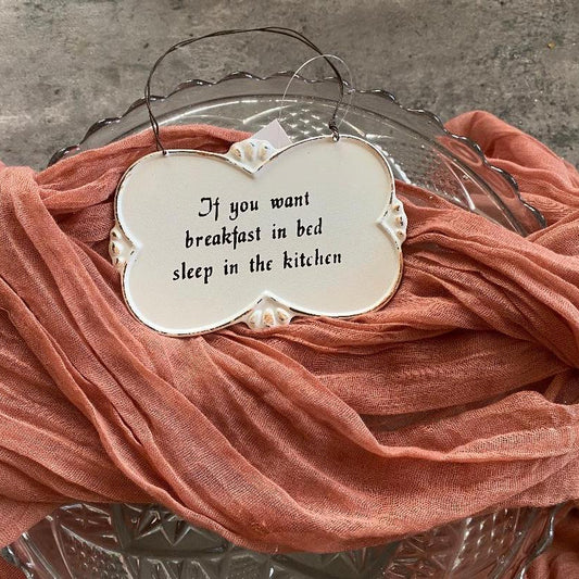 Metal hanging sign