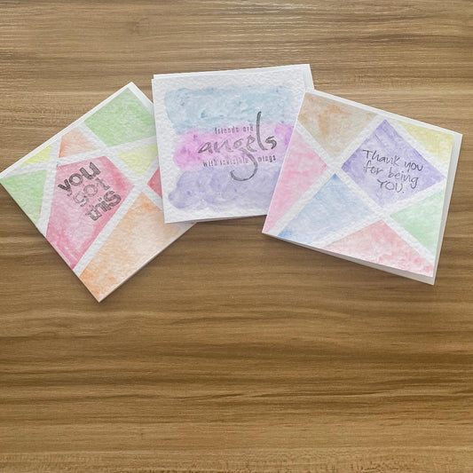 Handmade small greeting cards (various)