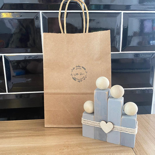 handmade wooden family