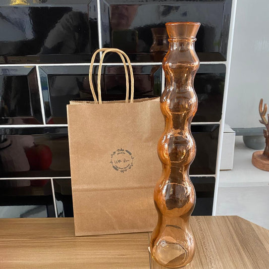 Glass bobble vase