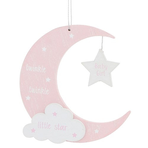 Moon hanging plaque