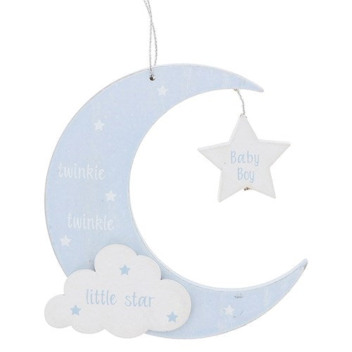 Moon hanging plaque
