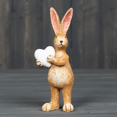 Rabbit holding heart