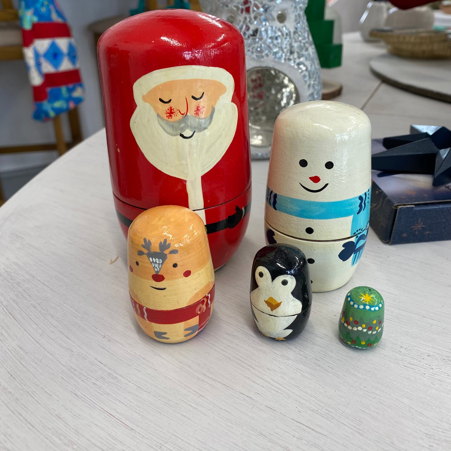 Christmas russian nesting dolls