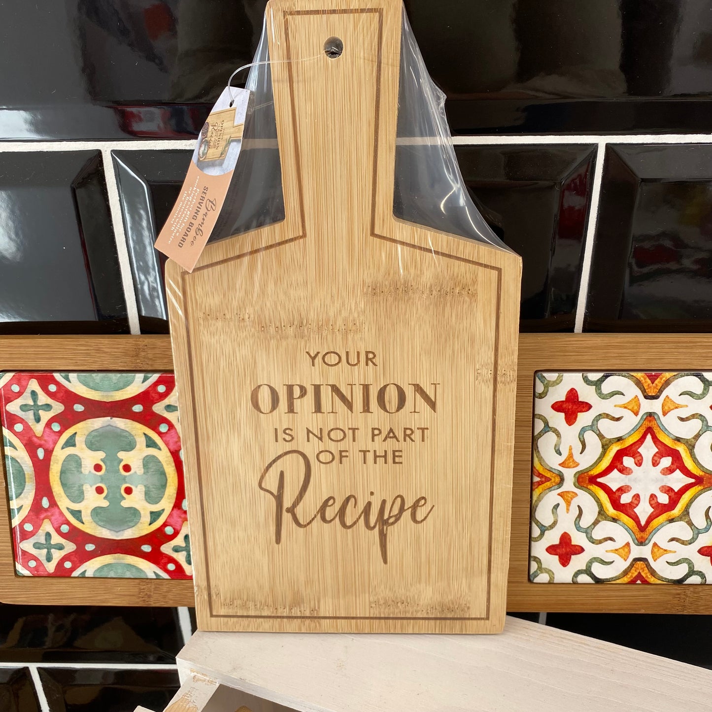 Bamboo serving board