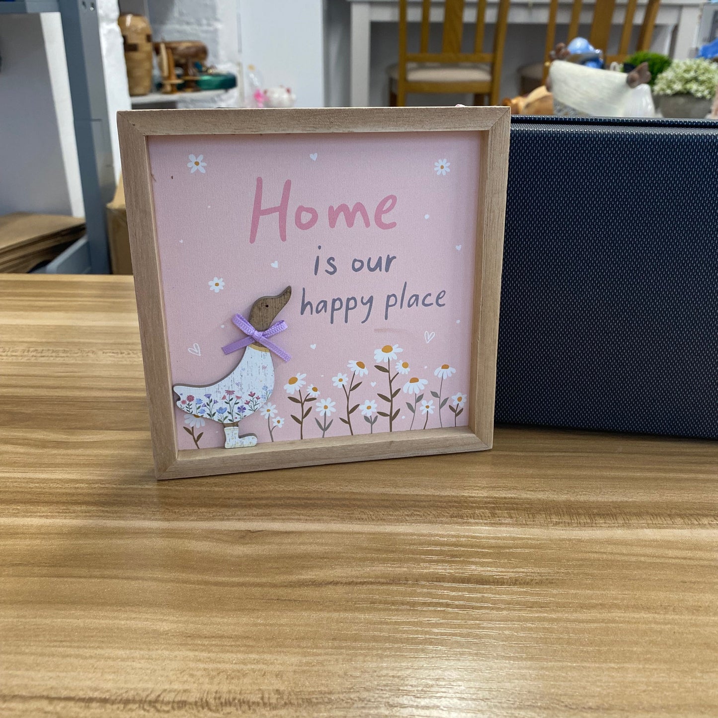 Home is our happy place hanging plaque