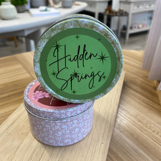Spring design scented candles