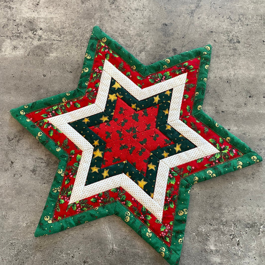 Star christmas table topper