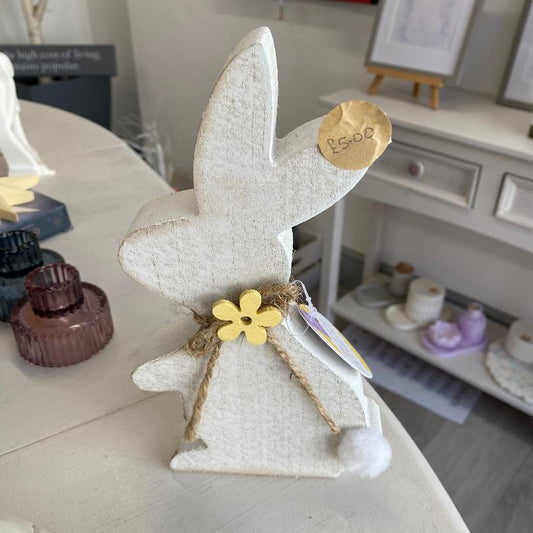 wooden shaped easter bunny