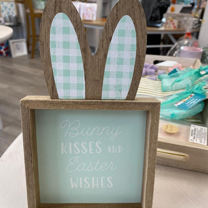 Bunny ears picture with easel