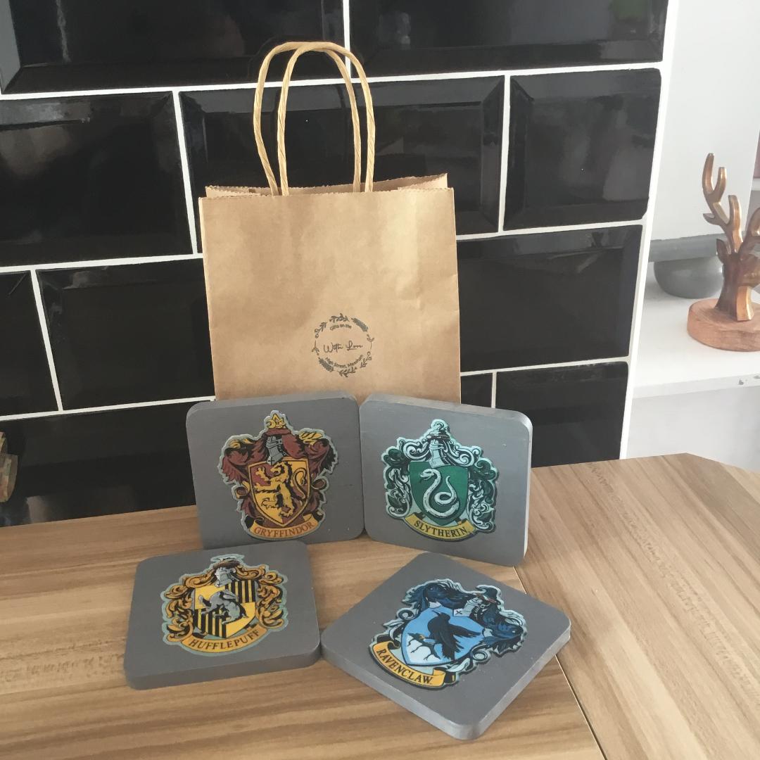 Handmade themed coasters