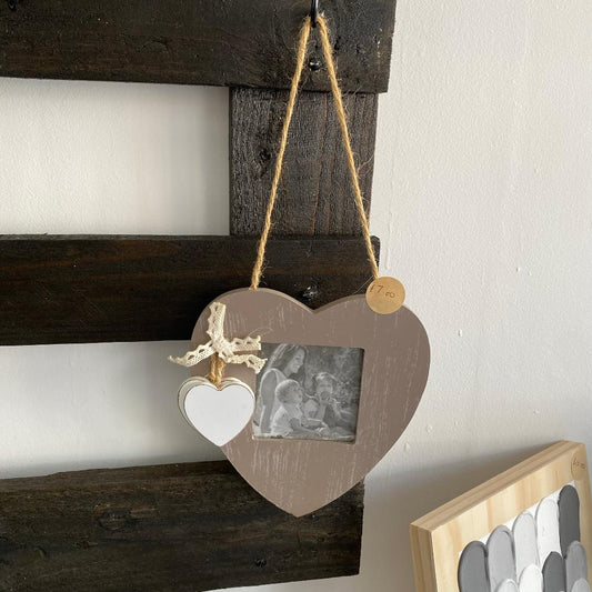 Wooden heart frame